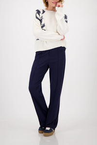 Monari Cotton Sweater with Lettering