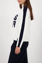 Load image into Gallery viewer, Monari Paris Sweater in White/Navy
