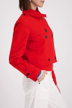 Load image into Gallery viewer, Monari Short Trench Jacket in Chilli Pepper
