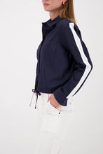 Load image into Gallery viewer, Monari Contrast Stripe Blouse in Marine
