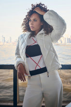 Load image into Gallery viewer, Monari Cotton Sweater in Marine Pattern
