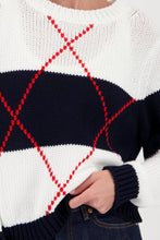 Load image into Gallery viewer, Monari Cotton Sweater in Marine Pattern
