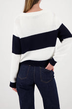Load image into Gallery viewer, Monari Cotton Sweater in Marine Pattern
