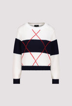 Load image into Gallery viewer, Monari Cotton Sweater in Marine Pattern
