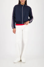 Load image into Gallery viewer, Monari Nylon Zip Jacket in Marine
