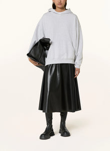 Raffaello Rossi Smea Vegan Leather Skirt in Black