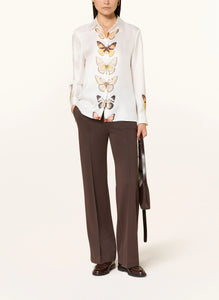 Herzen's Angelegenheit Butterfly Silk Blouse in Sun Rust Multi