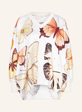 Load image into Gallery viewer, Herzen&#39;s Angelegenheit Butterfly Silk V-Neck Blouse in Sun Rust Multi
