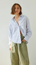 Load image into Gallery viewer, Charli Marlowe Shirt in Blue Stripe
