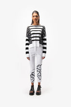 Load image into Gallery viewer, Sportalm Striped Sweater in Black &amp; White
