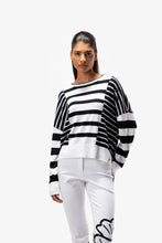 Load image into Gallery viewer, Sportalm Striped Sweater in Black &amp; White
