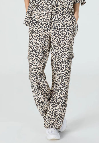 Marc Aurel Leopard Print Cargo Pants