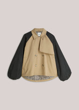 Load image into Gallery viewer, Summum Oversized Trench Coat in Beige/Black
