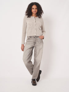 Repeat Wool & Cashmere Cardigan in Hazel