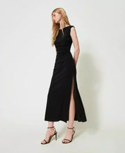 Load image into Gallery viewer, TWINSET Long Knit Dress in Black
