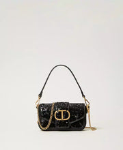 Load image into Gallery viewer, Twinset &quot;Amie&quot; Sequin Shoulder Bag in Black
