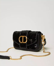 Load image into Gallery viewer, Twinset &quot;Amie&quot; Sequin Shoulder Bag in Black
