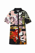 Load image into Gallery viewer, Desigual M. Christian Lacroix Short Orchid Shirt Dress
