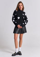 Load image into Gallery viewer, Princess Goes Hollywood Black Heart Sweater
