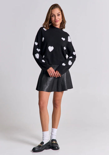 Princess Goes Hollywood Black Heart Sweater