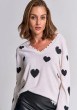 Load image into Gallery viewer, Princess Goes Hollywood V-Neck Heart Sweater

