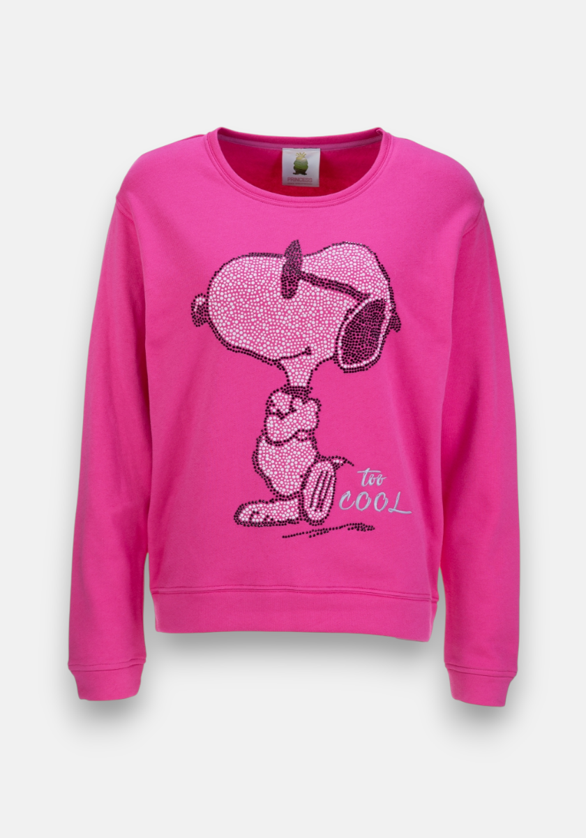 Princess Goes Hollywood Snoopy Sweatshirt in Pink