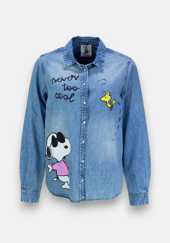 Princess Goes Hollywood Snoopy Denim Shirt
