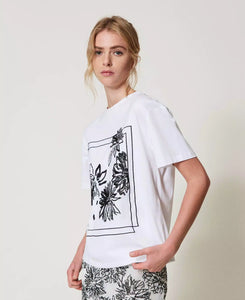 Twinset T-Shirt with Sequin Embroidery