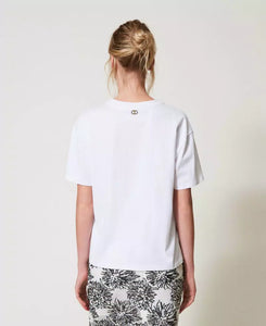 Twinset T-Shirt with Sequin Embroidery