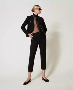 Twinset Jewel Button Pants in Black