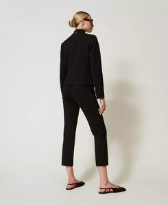 Twinset Jewel Button Pants in Black