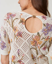 Load image into Gallery viewer, Twinset Floral Print Short Sleeve Sweater
