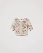 Load image into Gallery viewer, Twinset Floral Print Short Sleeve Sweater
