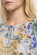 Load image into Gallery viewer, Princess Goes Hollywood Silk Blouse in Hawaii Blue
