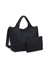 Load image into Gallery viewer, Sol And Selene Sky&#39;s The Limit Medium Tote Bag in Black
