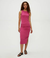 Load image into Gallery viewer, Michael Stars Wren Ribbed Midi Dress in Pitaya
