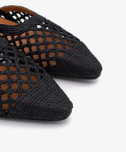 Load image into Gallery viewer, Angel Alarcon Fiora Backless Ballerina Flat in Black

