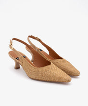 Load image into Gallery viewer, Angel Alarcon Olivia Slingback Pump in Natural
