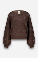 Load image into Gallery viewer, Princess Goes Hollywood Falling Stars Sweater in Coffee
