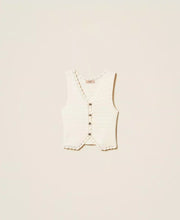 Load image into Gallery viewer, Twinset Knit Vest in Parchment
