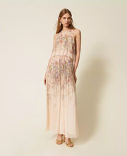 Load image into Gallery viewer, Twinset Long Floral Dress in Wildflower Pastel Print
