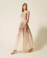 Load image into Gallery viewer, Twinset Long Floral Dress in Wildflower Pastel Print
