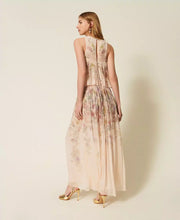 Load image into Gallery viewer, Twinset Long Floral Dress in Wildflower Pastel Print
