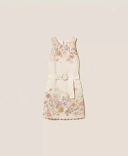 Load image into Gallery viewer, Twinset Linen Floral Dress in Wildflower Pastel Print
