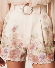 Load image into Gallery viewer, Twinset Linen Floral Shorts in Wildflower Pastel

