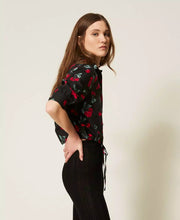 Load image into Gallery viewer, Twinset Poplin Shirt with Cherry Print
