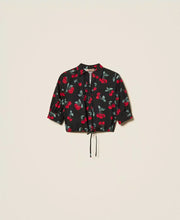 Load image into Gallery viewer, Twinset Poplin Shirt with Cherry Print

