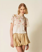 Load image into Gallery viewer, Twinset Knit Floral Sweater in Wildflower Pastel Print
