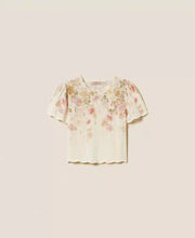 Load image into Gallery viewer, Twinset Knit Floral Sweater in Wildflower Pastel Print
