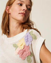 Load image into Gallery viewer, Twinset Knit Top with Flowers
